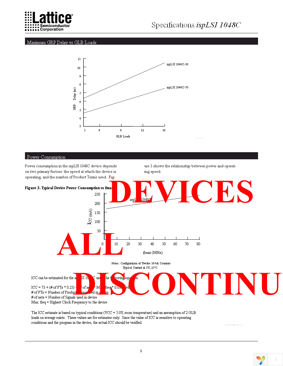 ISPLSI 1048C-50LQ Page 10